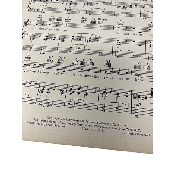 1941 You And I Sheet Music Maxwell House Coffee Time Theme  M Willson - Picture 4 of 5